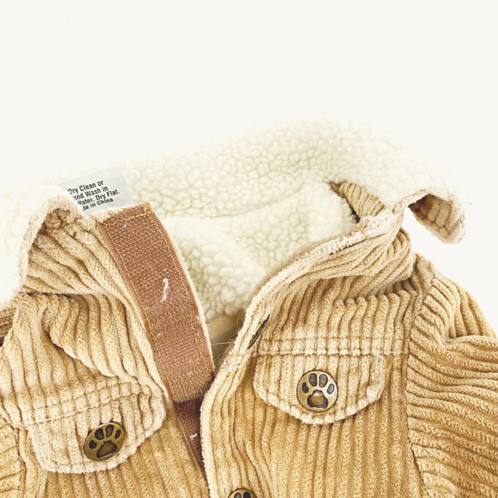 SOLD DMC Corduroy and Sherpa Dog Jacket - Picture 7 of 9